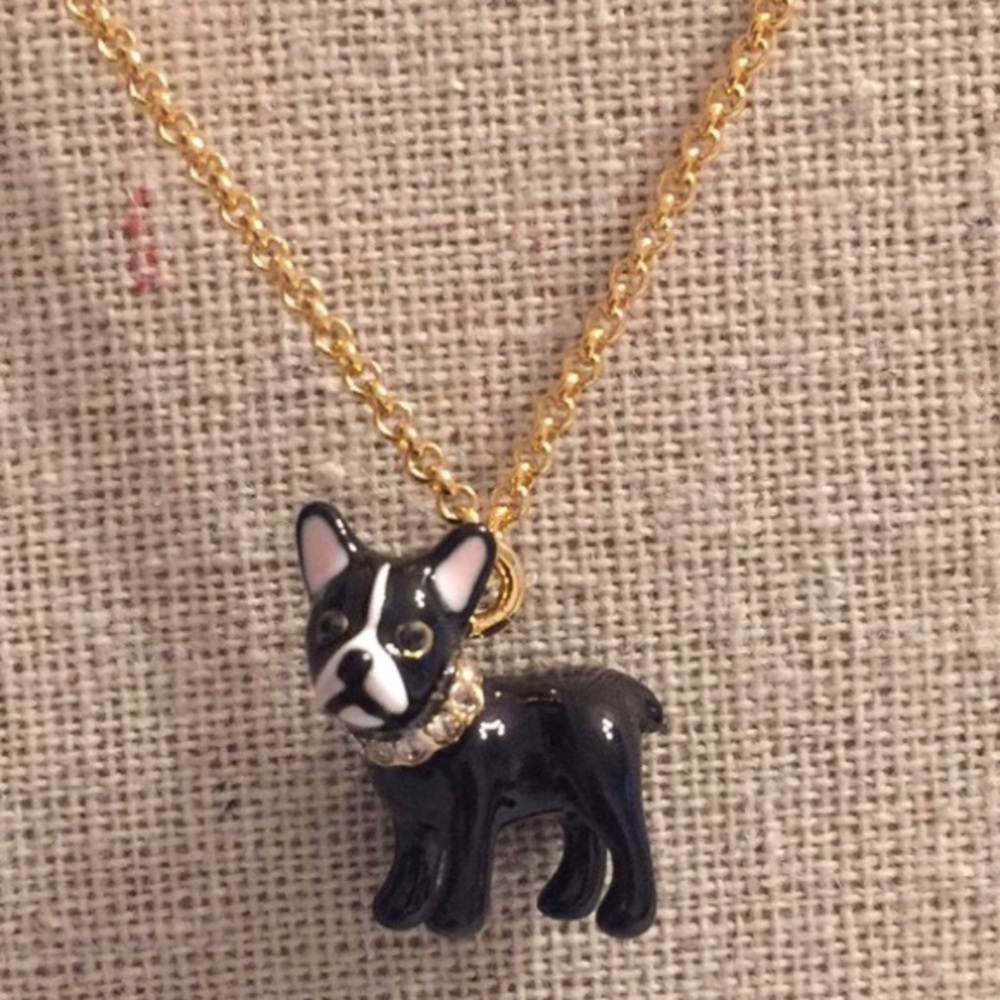 kate spade “ma cherie” dog necklace